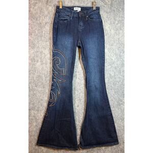 Shyanne Dark Blue Flare Jeans